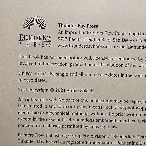 Taylor Swift "The Stories Behind The Songs" By Annie Zaleski Hardcover Book - Picture 6 of 10